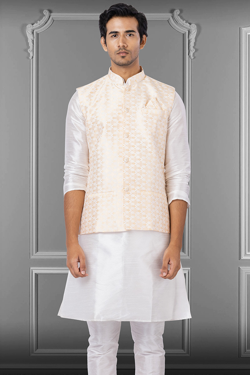 Mens white jacket sale outfit