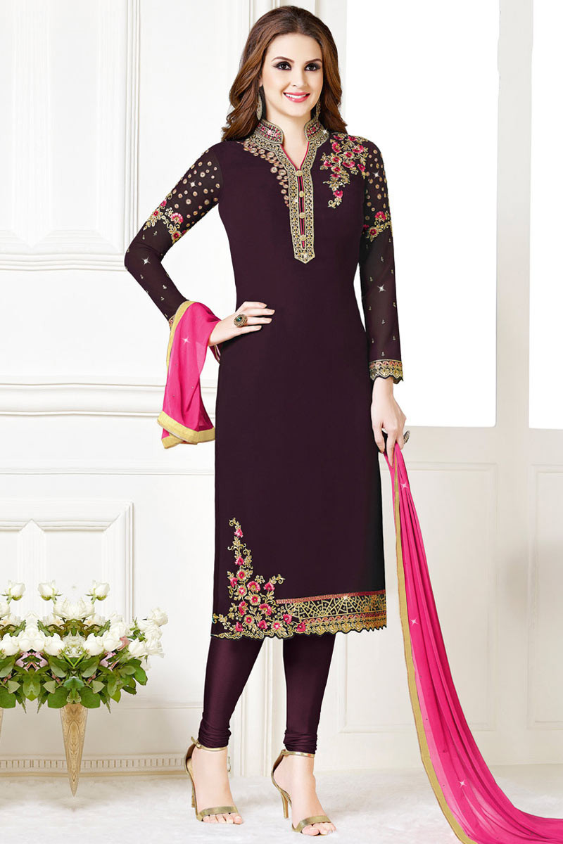 Georgette churidar online sale