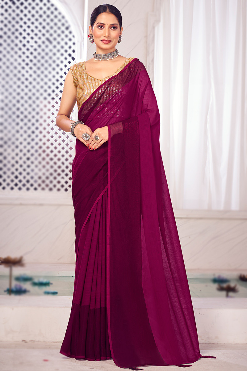 Maroon Sarees - Buy Maroon Color Sarees Online For Women at Best Prices In  India | Flipkart.com
