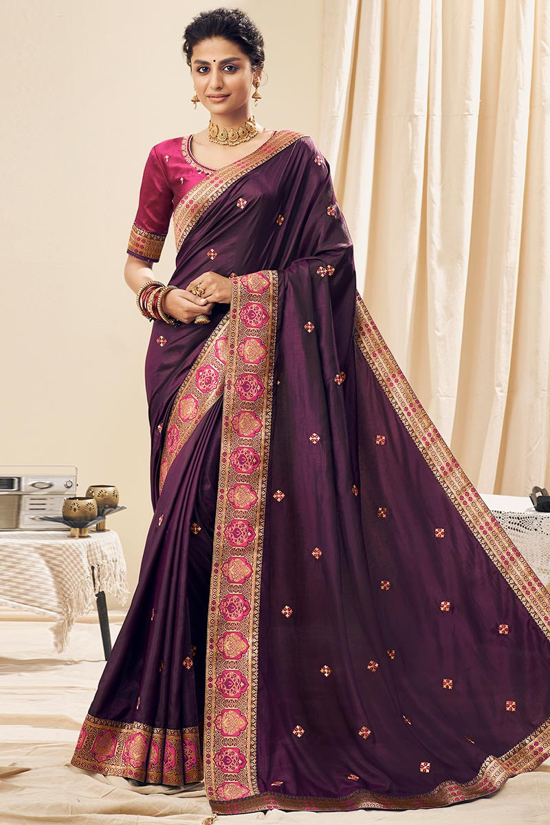 Buy Online Border Classic Saree : 252569 - New Arrivals