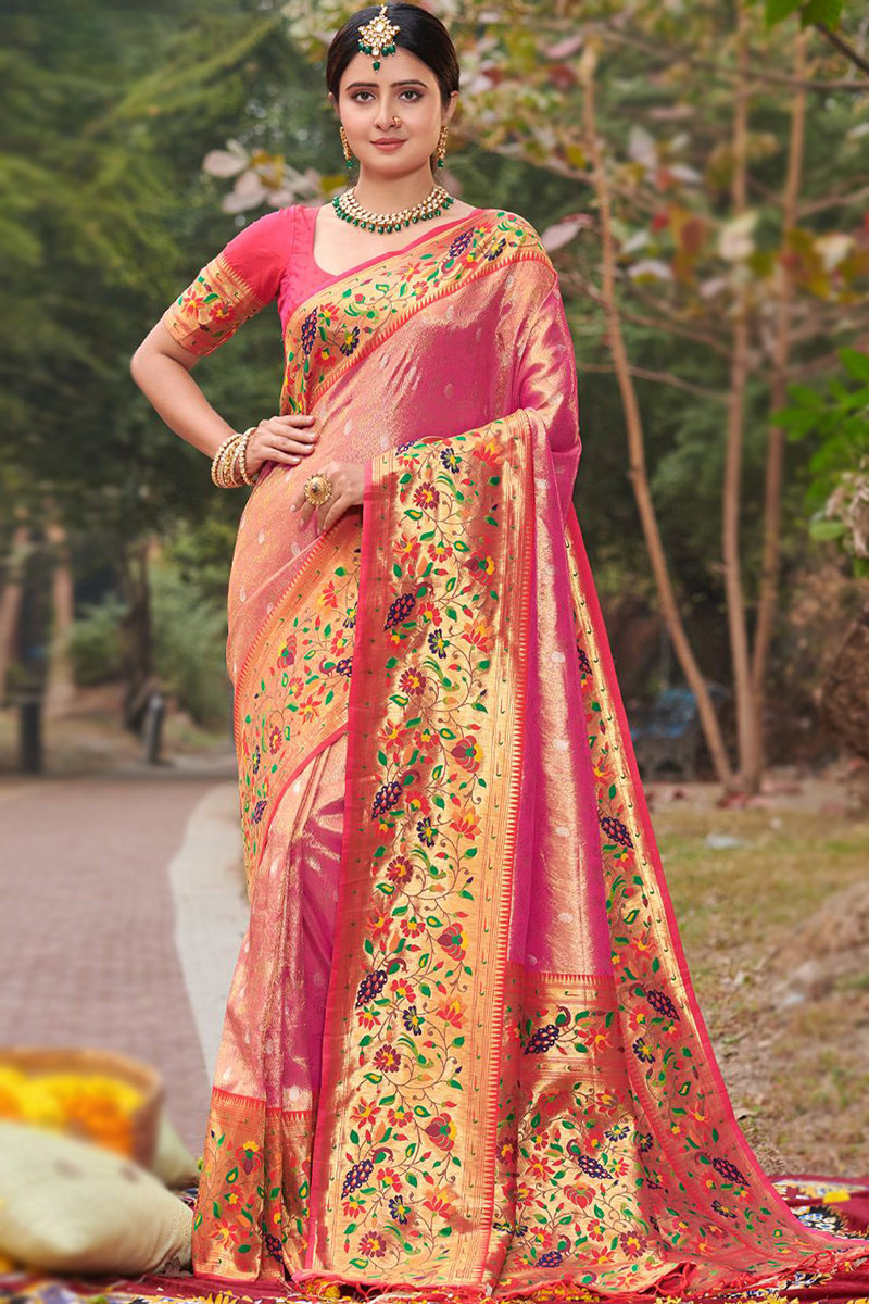 Art Silk With Zari Weaving Hand Bandhej Saree Wholesale || Latest Design of Art  silk bandhani Saree - YouTube