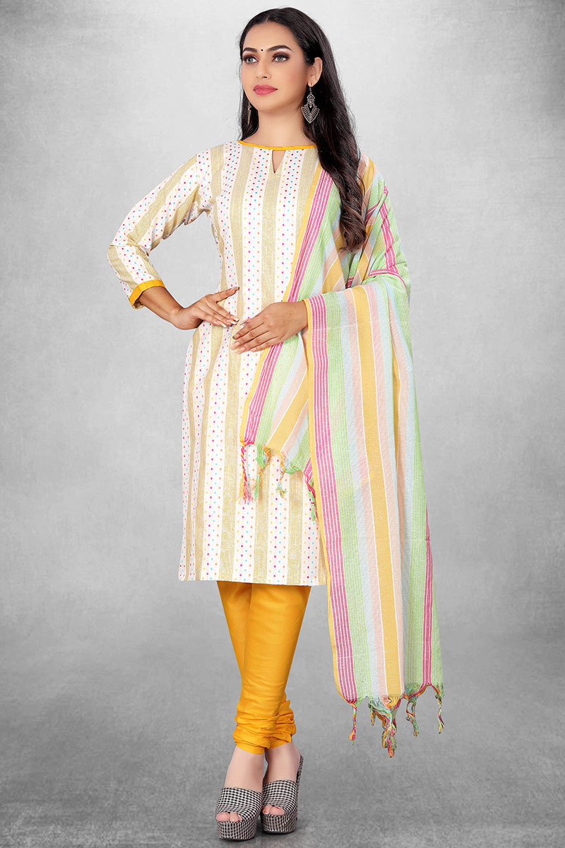 Light yellow churidar on sale