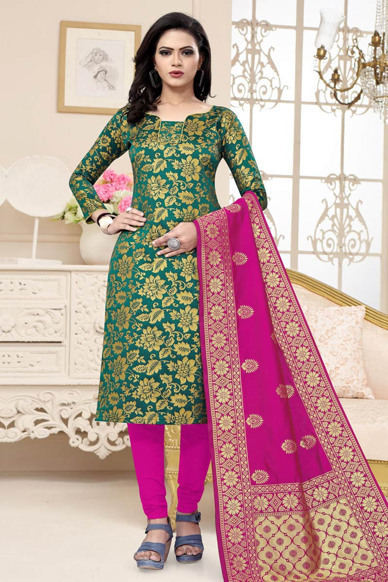 Brocade churidar designs on sale