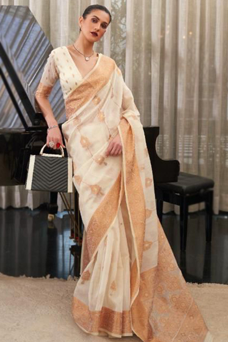 Linen party wear sarees 2025