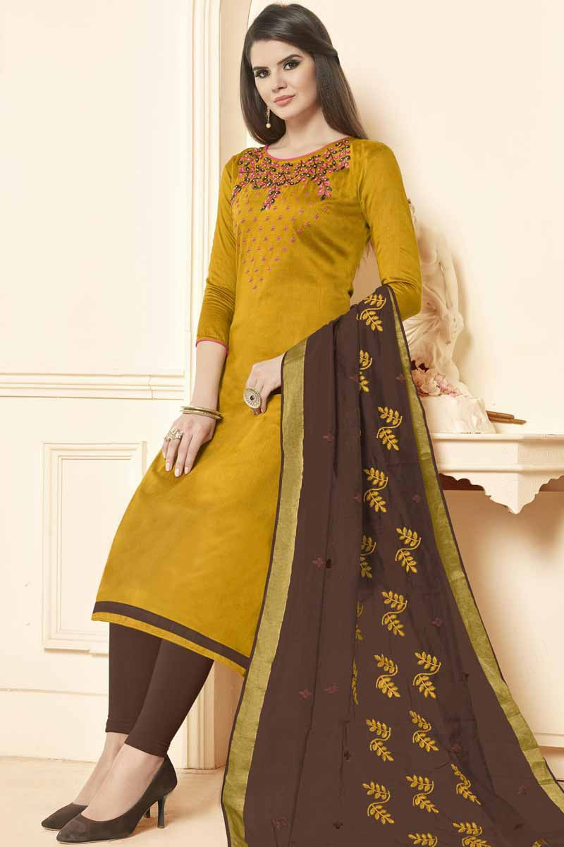 Embroidery on churidar online