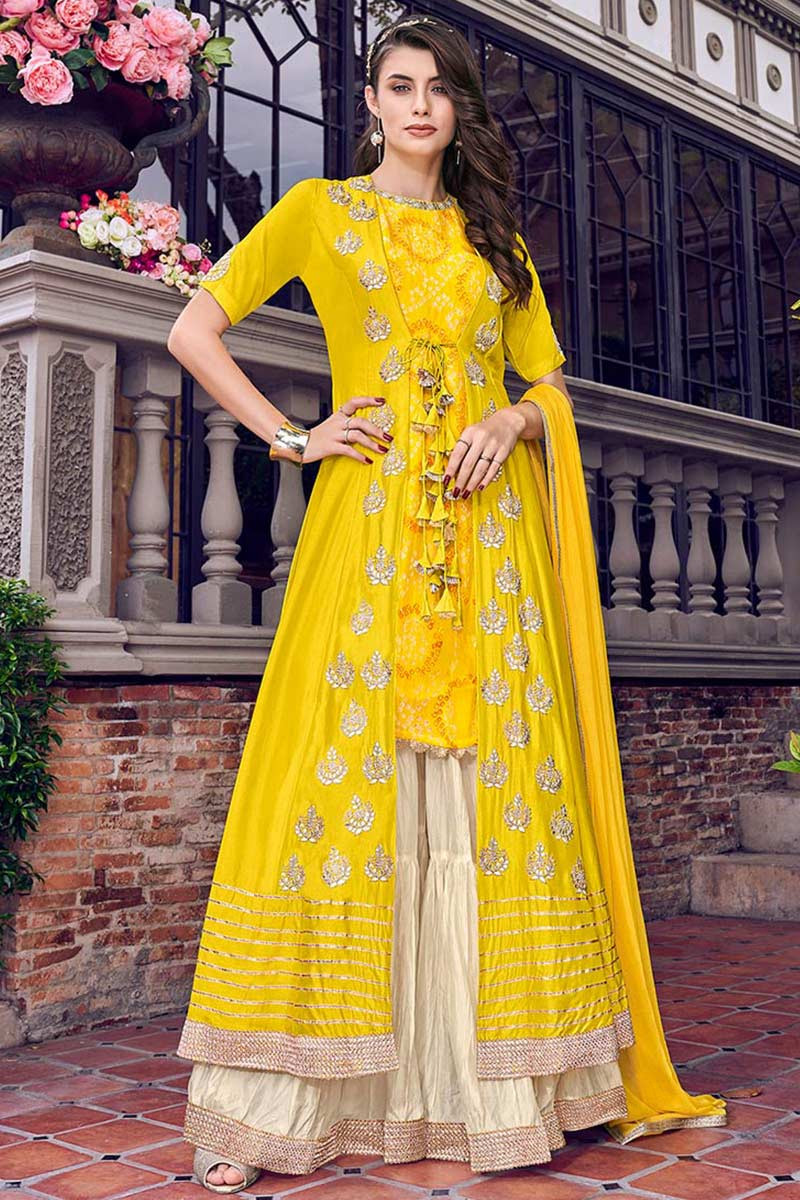 Sharara suit clearance gota patti