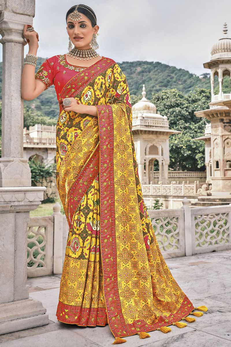 Koski Flower Fashion Berry Sarees