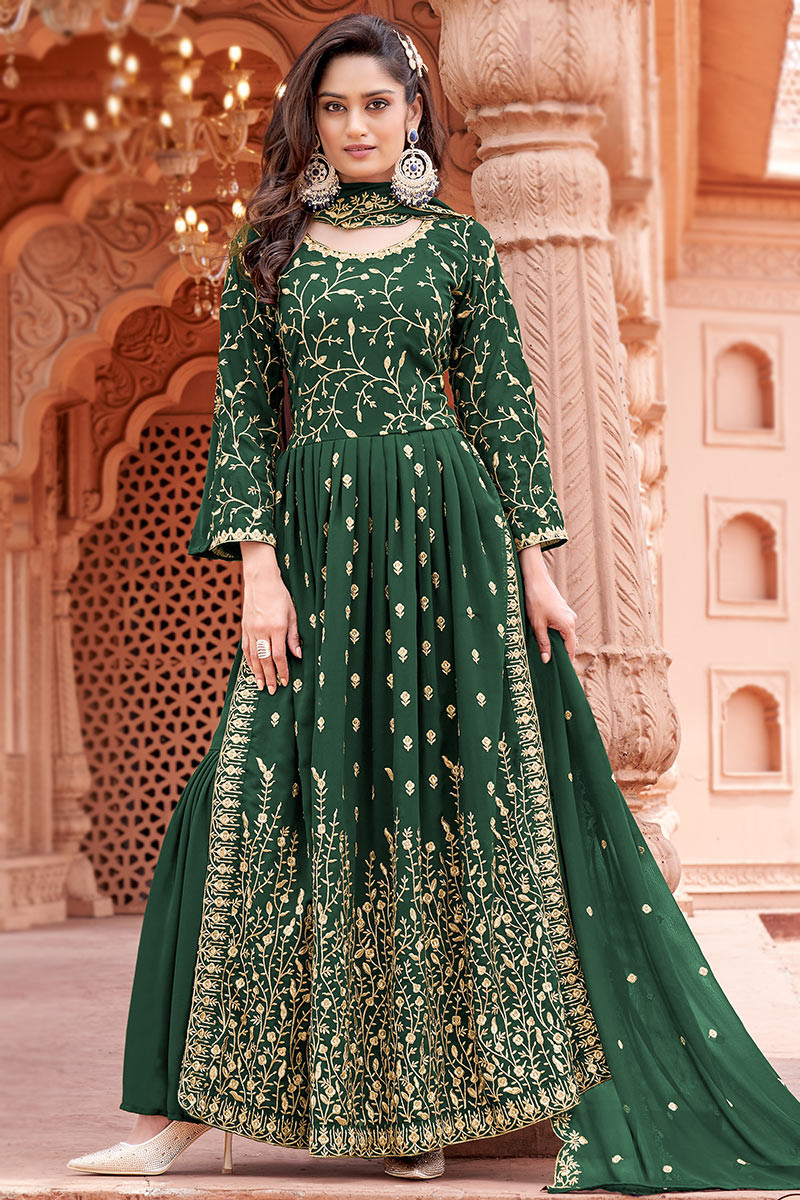 Dark green deals frock suit