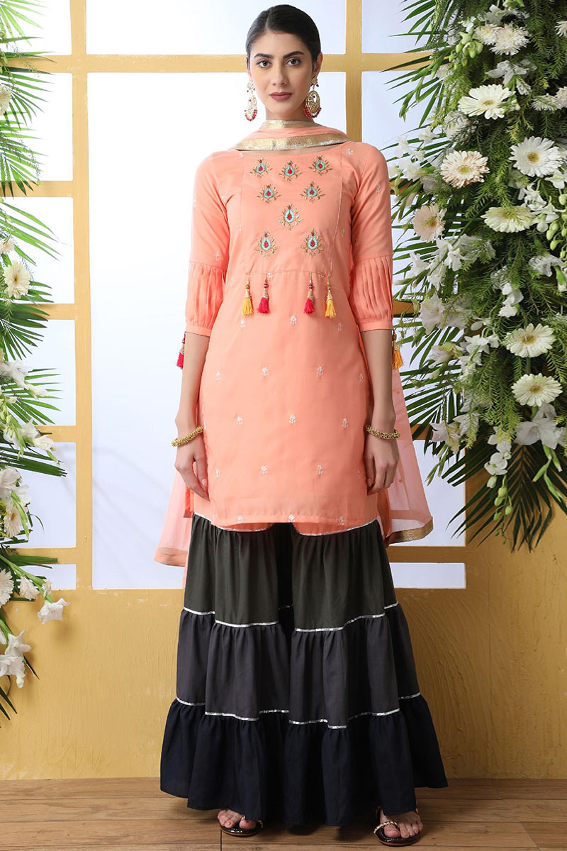 sharara dress cotton