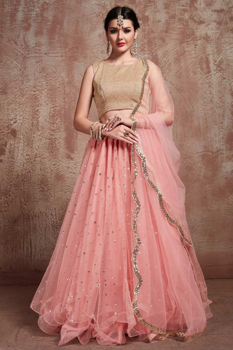 baby girl net lehenga