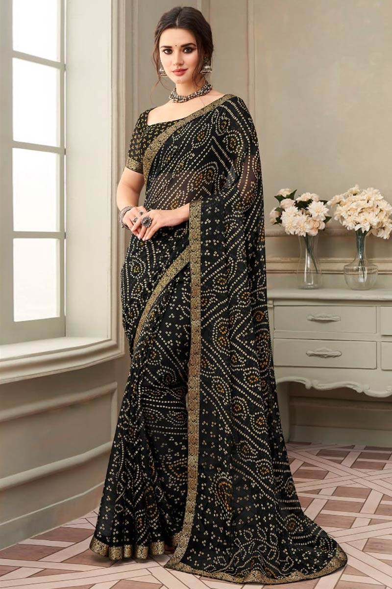 Body Designed Black Banarasi Silk Saree Banarasi Soft Silk Saree 6 . 30 m