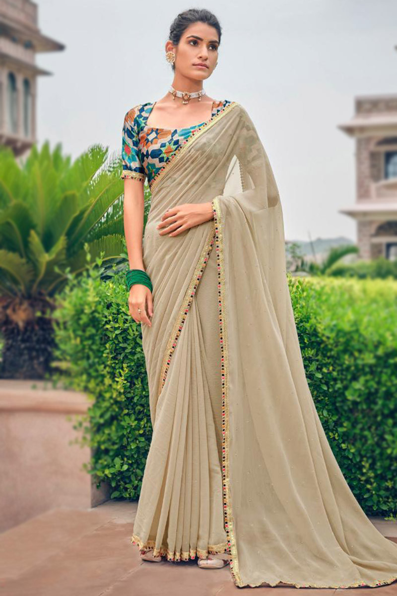 Buy online Red Chiffon Plain Saree With Blouse from ethnic wear for Women  by Hritika for ₹1489 at 69% off | 2023 Limeroad.com