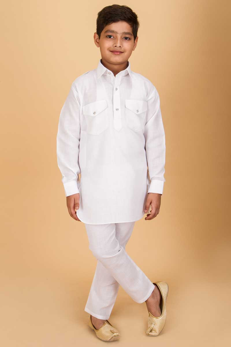 pathani dress white