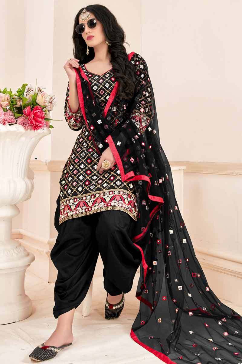 Black Patiala Suit in Salem at best price by Dhayal Tex - Justdial