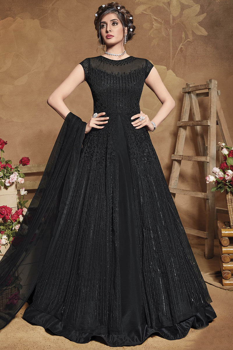 black net anarkali