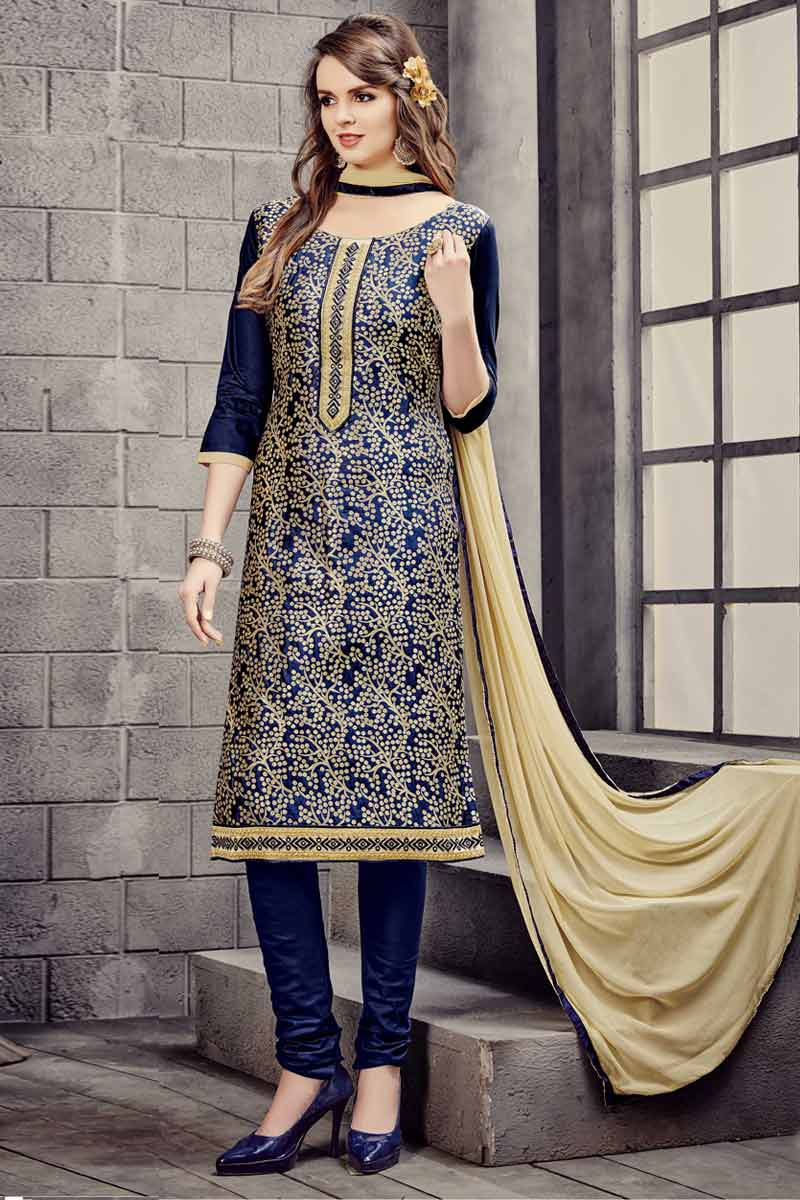 cotton churidar dress