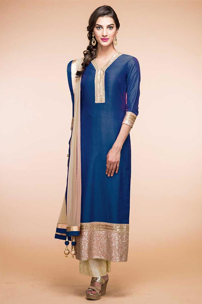 blue kurti image