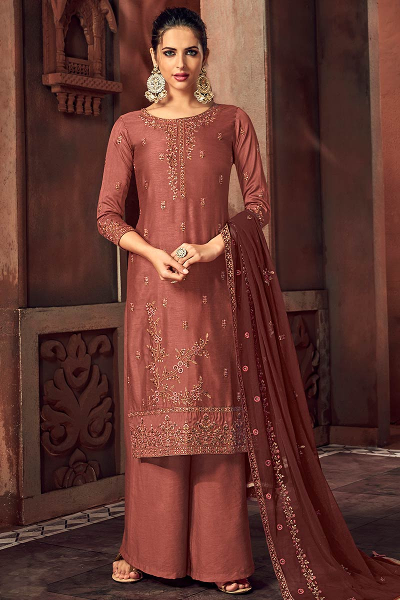 Silk palazzo suit clearance