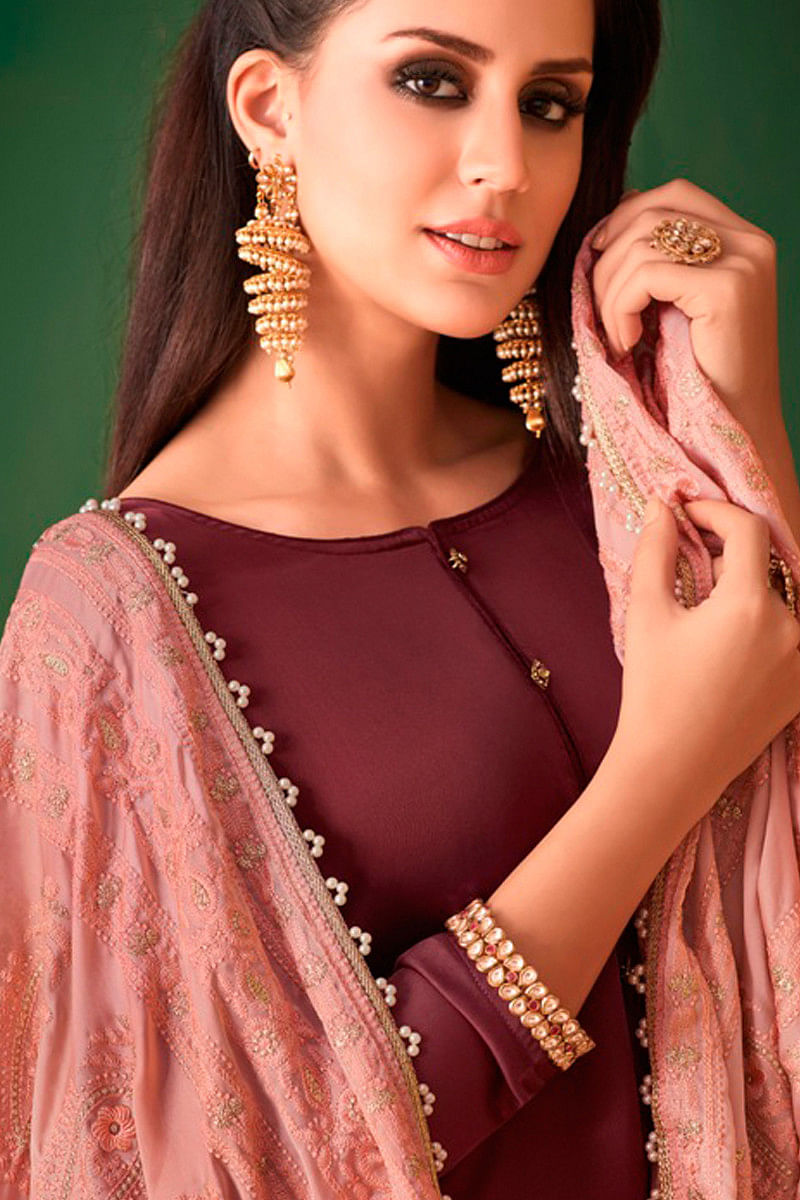 earrings for palazzo suits