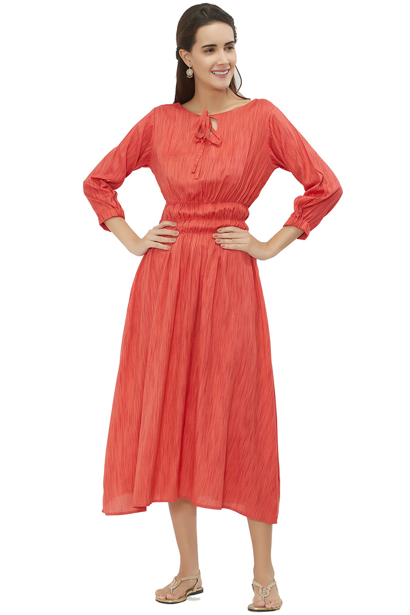 orange colour dress online