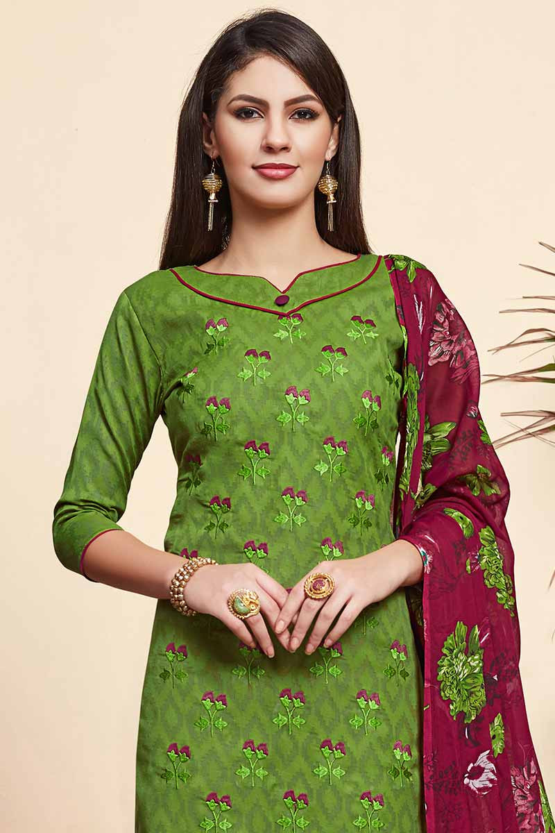 jute silk churidar materials