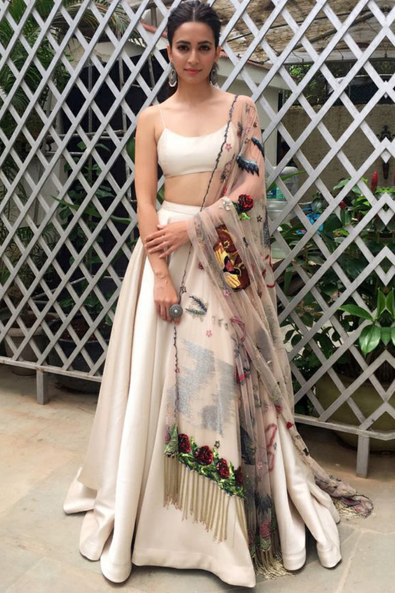 Plain satin lehenga skirt Clearance