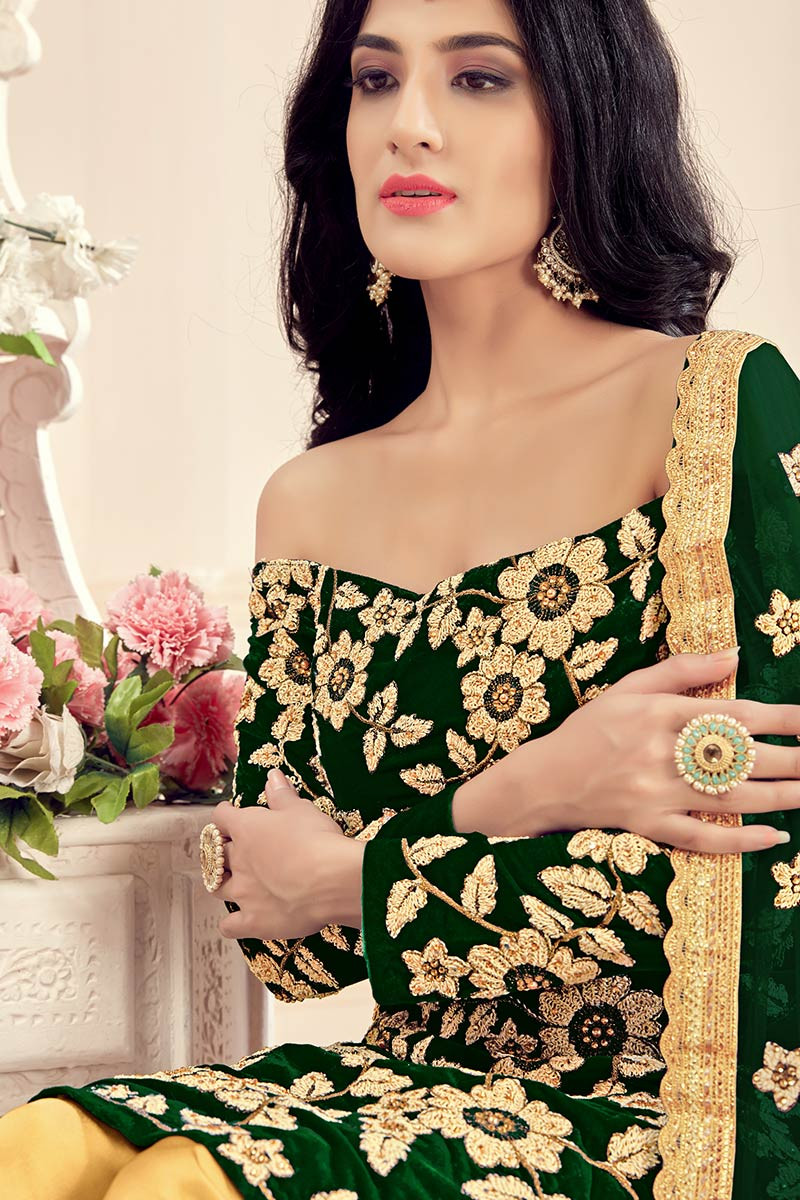 shoulder cut patiala suit