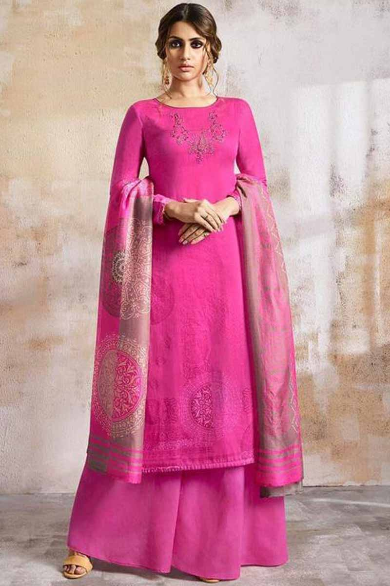 Dark pink palazzo Clearance