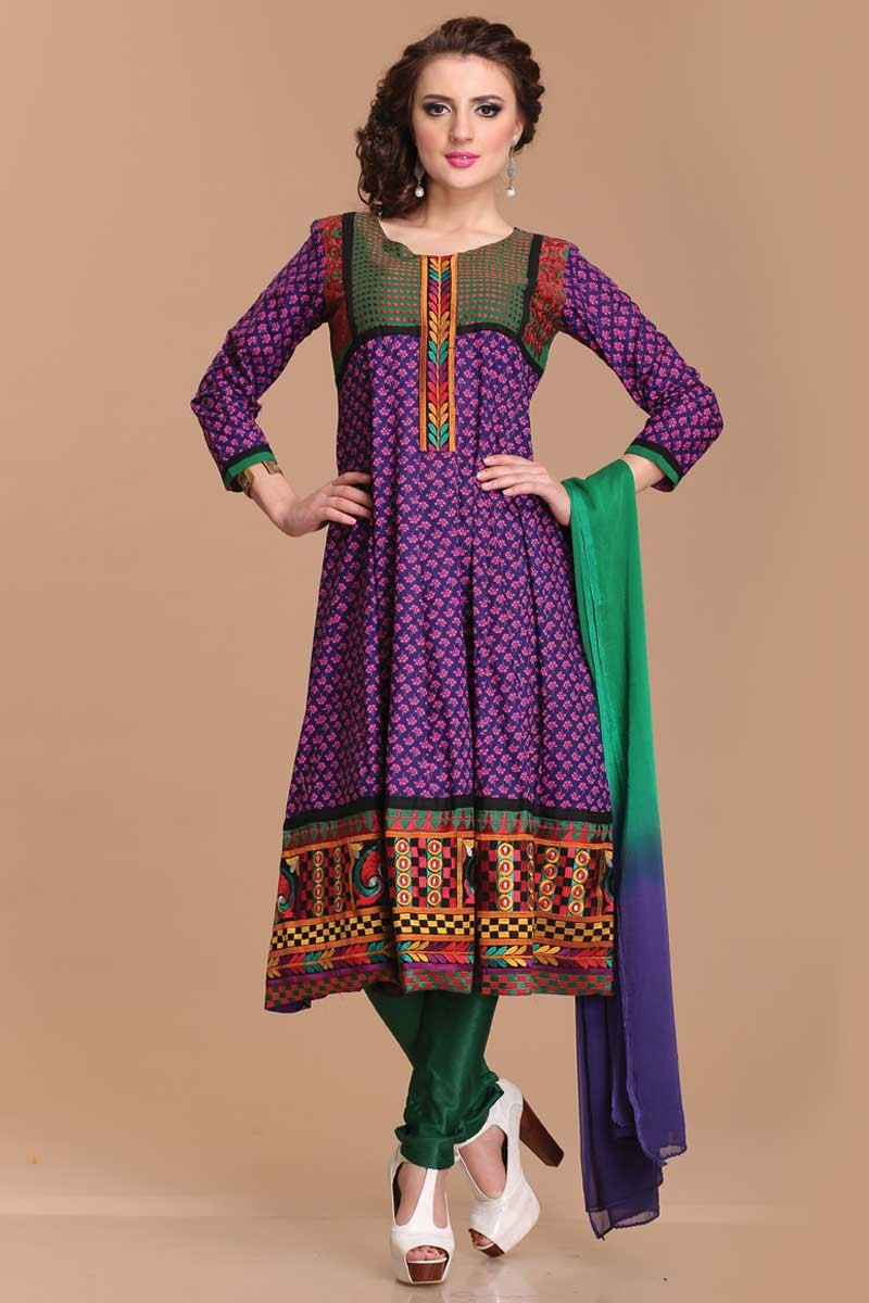 cotton anarkali churidar online shopping