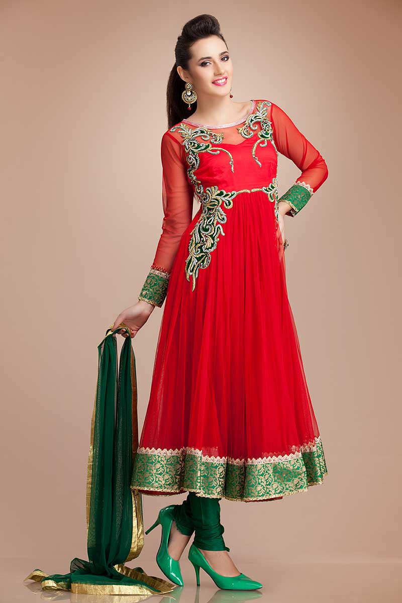 Gown Salwar Kameez Indian Anarkali Suit Designer Pakistani Party Dress Bollywood 