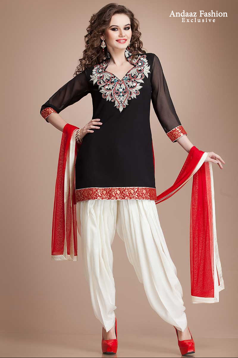 White black salwar suit Clearance