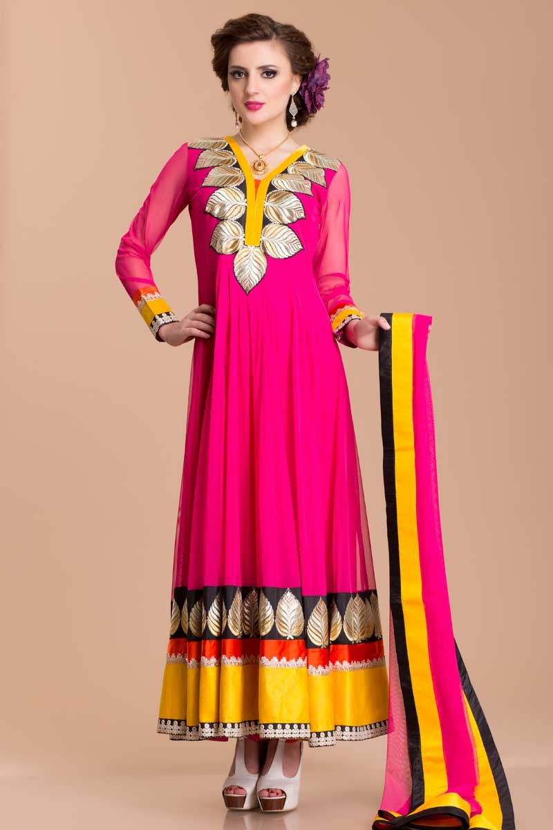 anarkali churidar neck designs