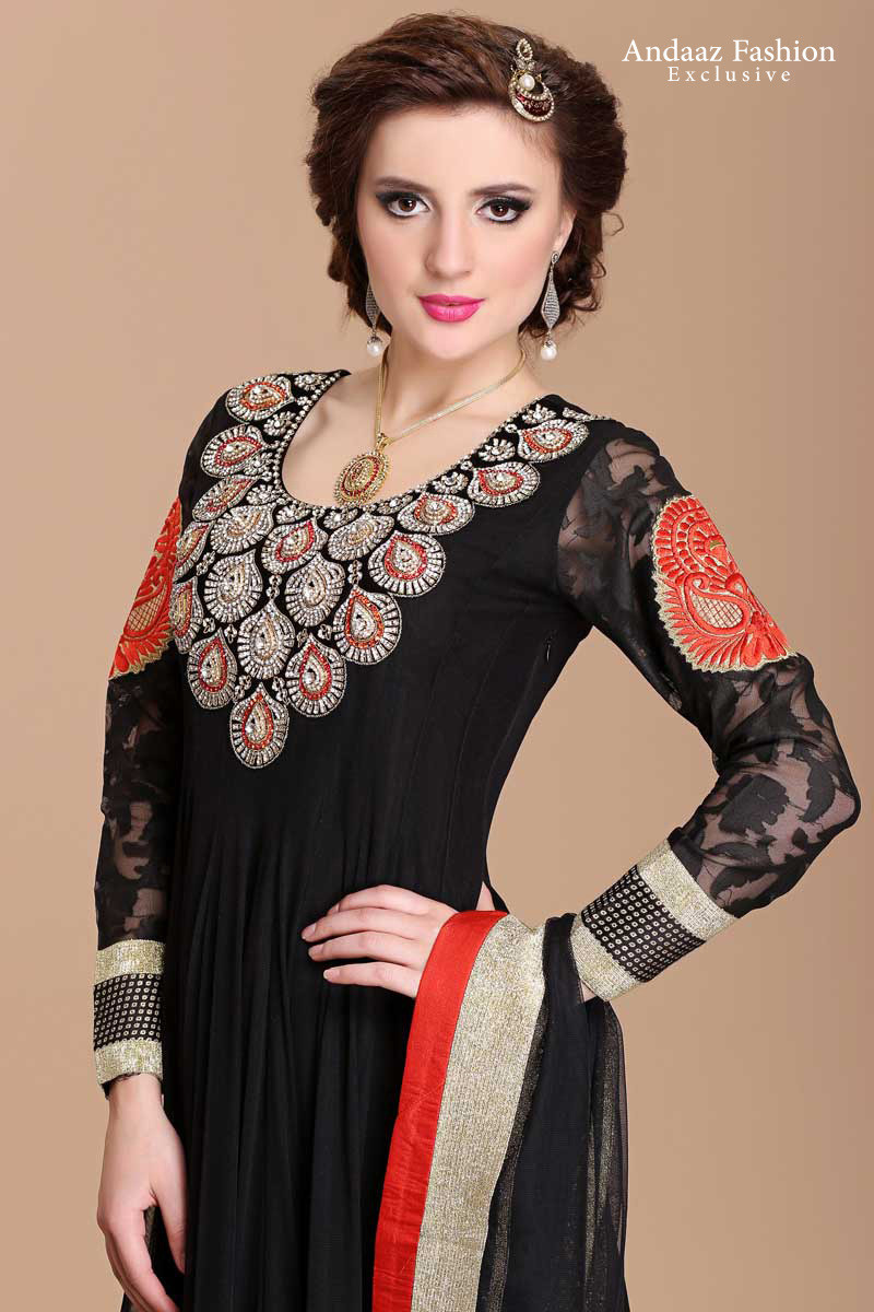 black full sleeve churidar