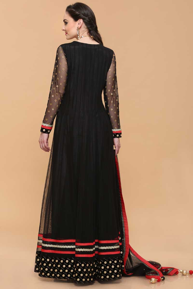 black net anarkali