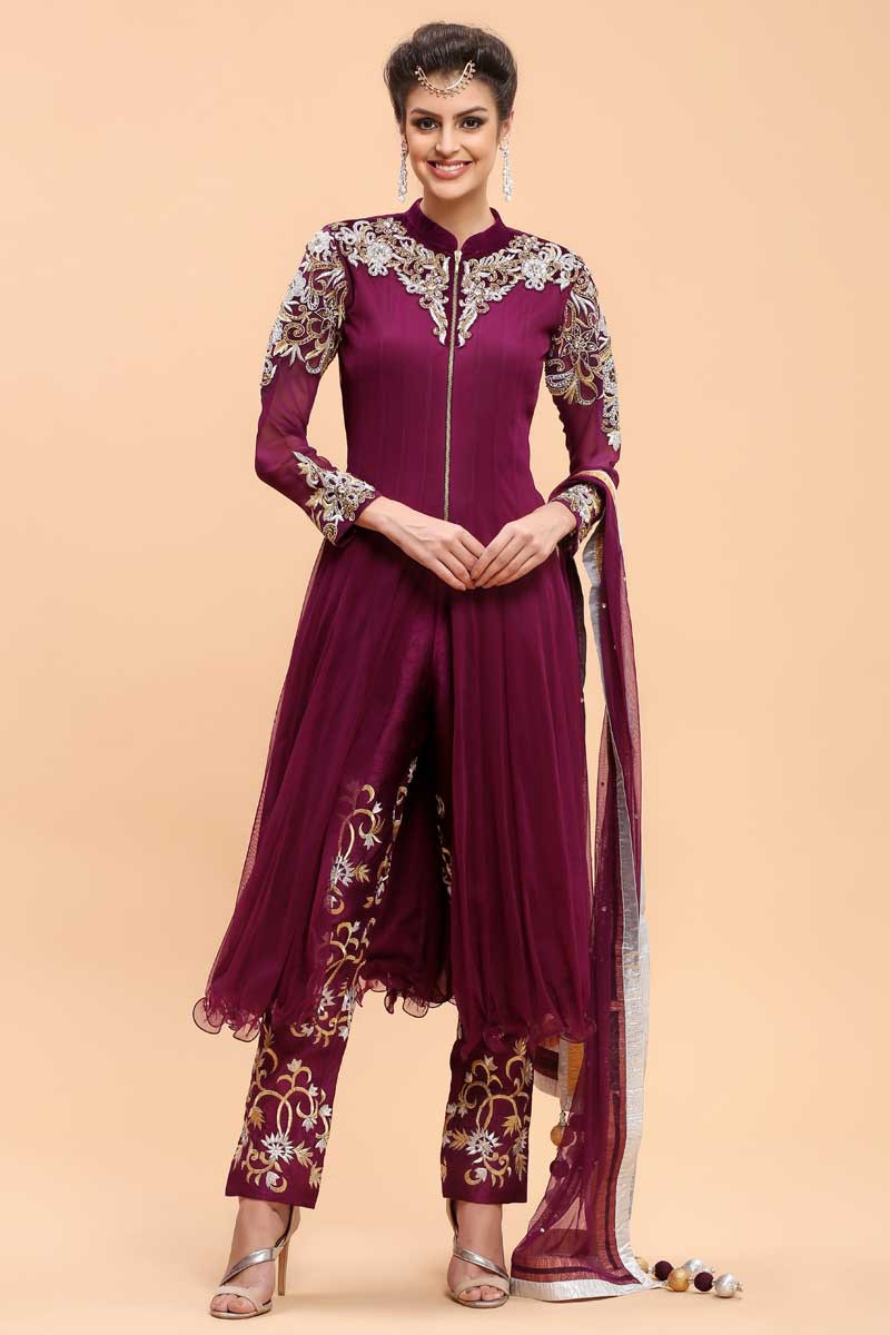 ladies pant suit design