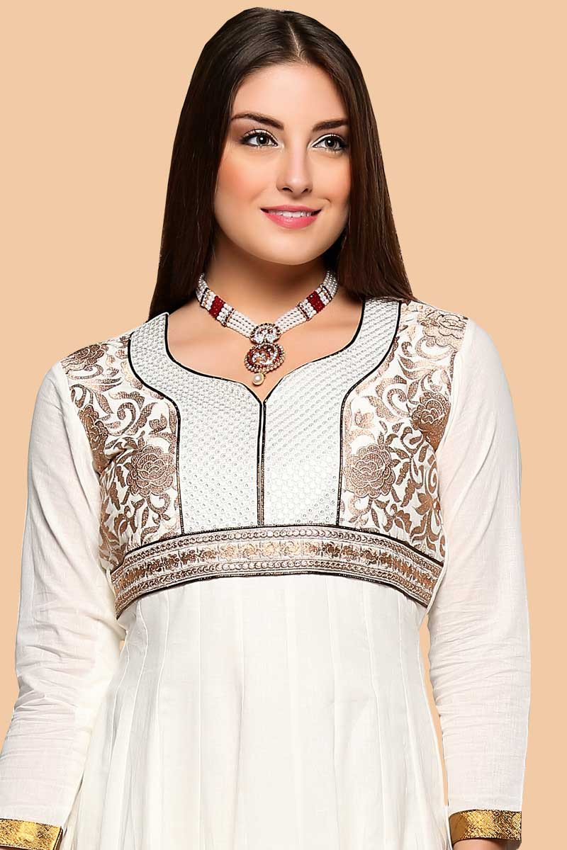 plain churidar with grand dupatta