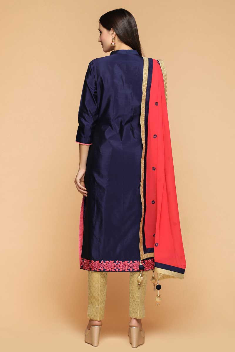 blue silk pants outfit
