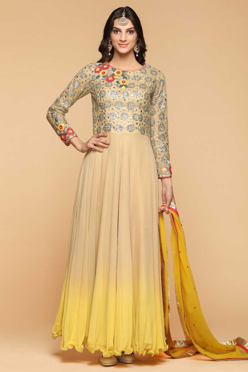 anarkali chicken suit