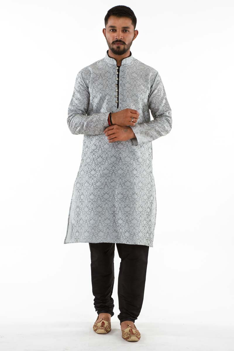 grey kurta pajama