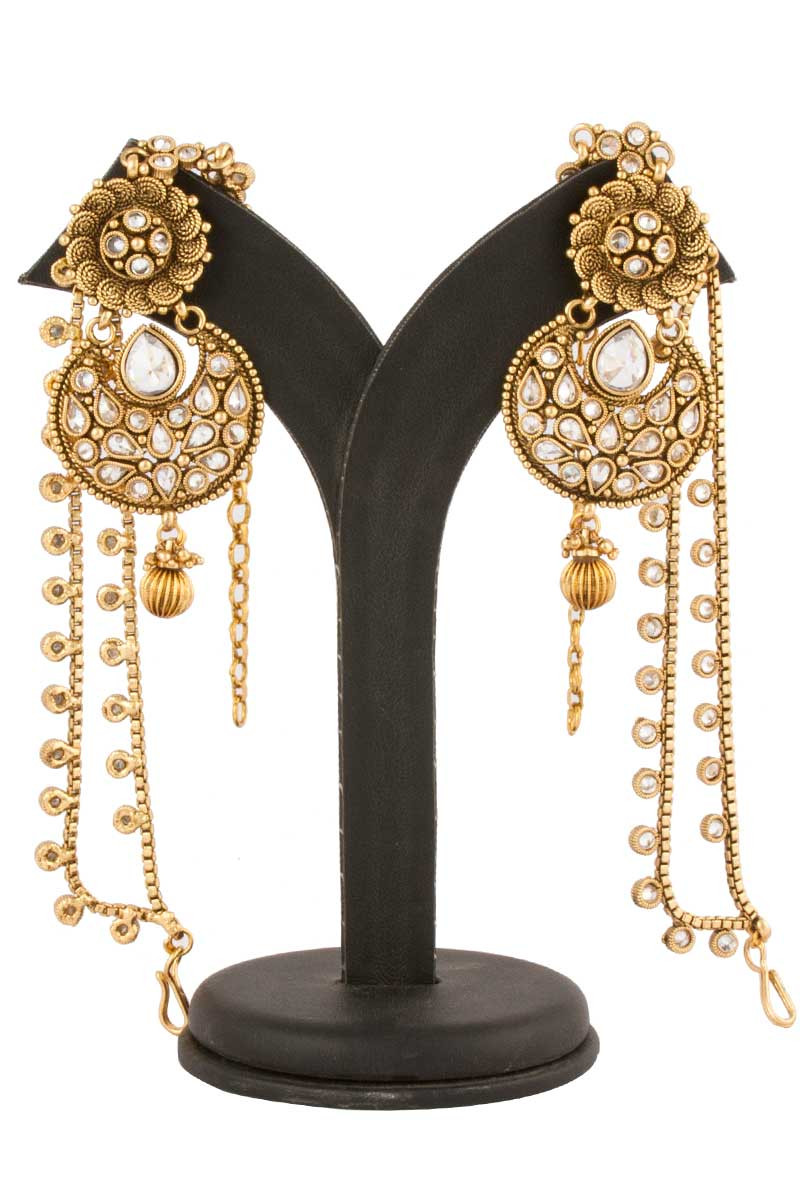 chain jhumka earrings online