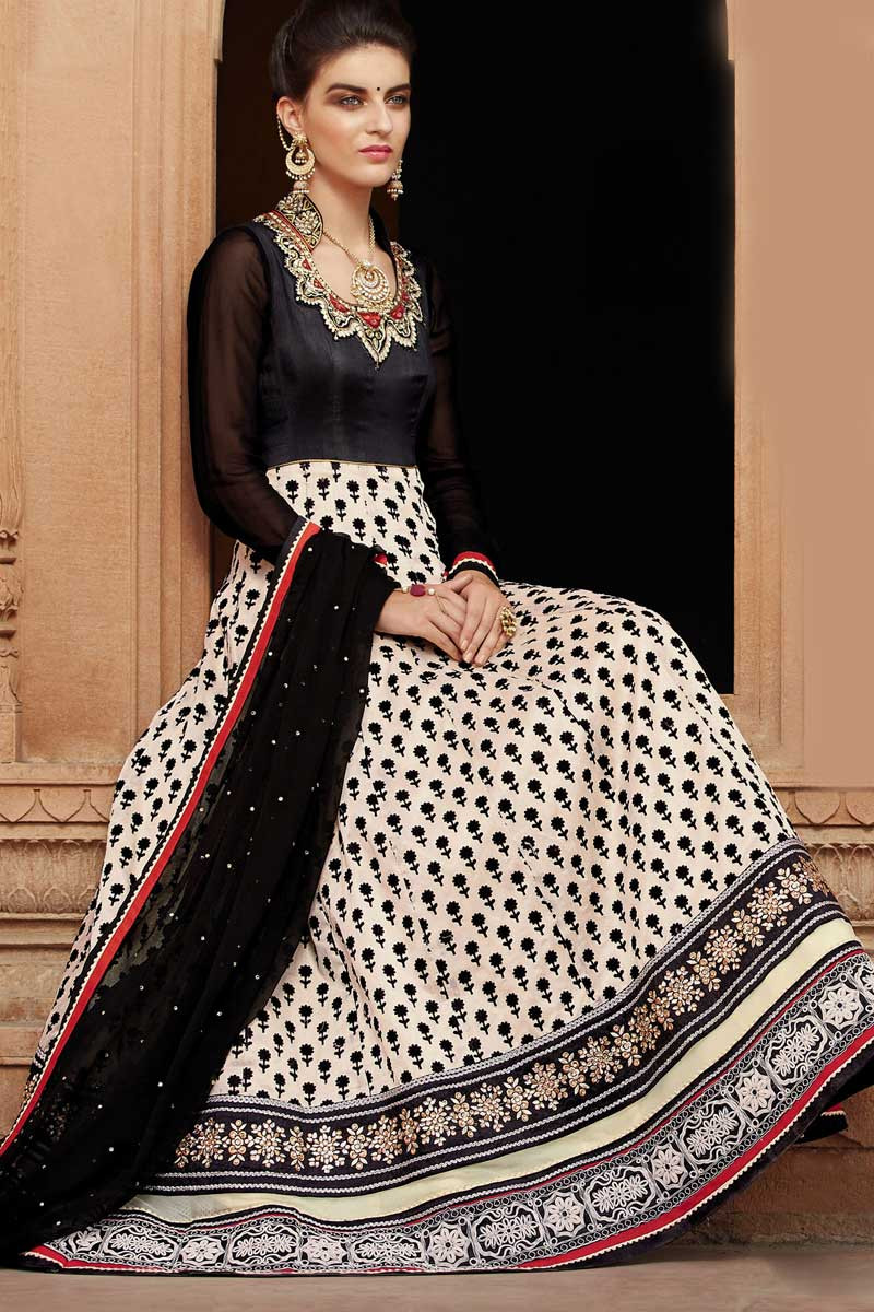 white net churidar designs