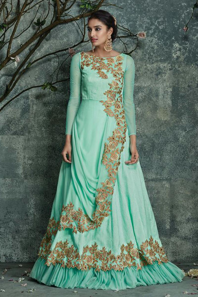 latest designer anarkali gown