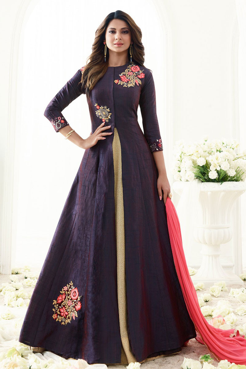 anarkali suit with skirt