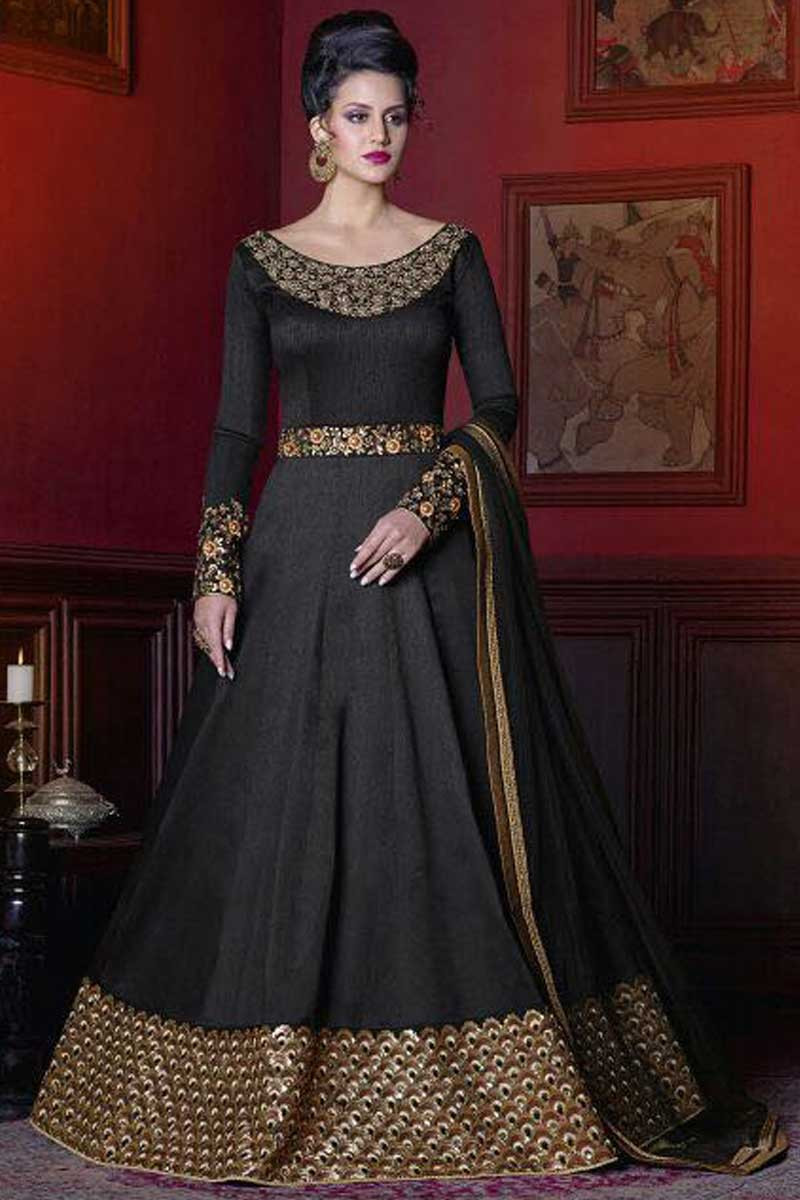 black gown dress design