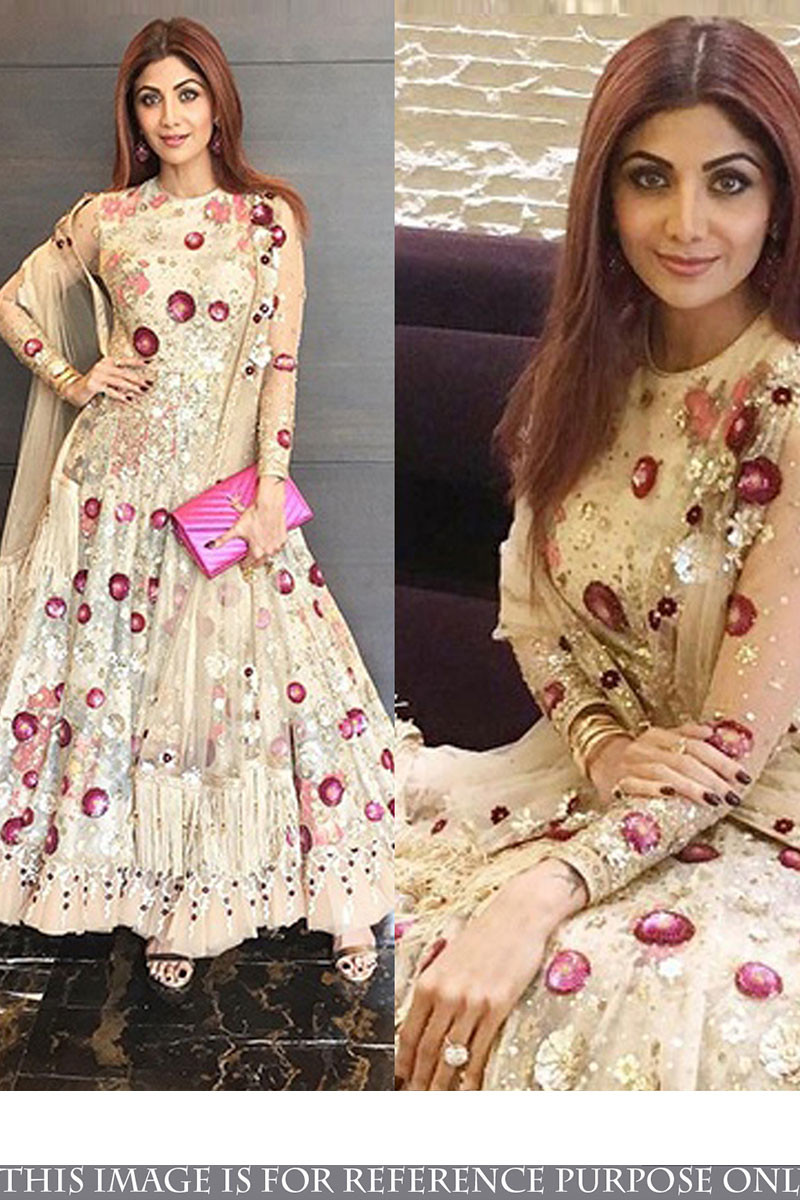 sequin anarkali gown