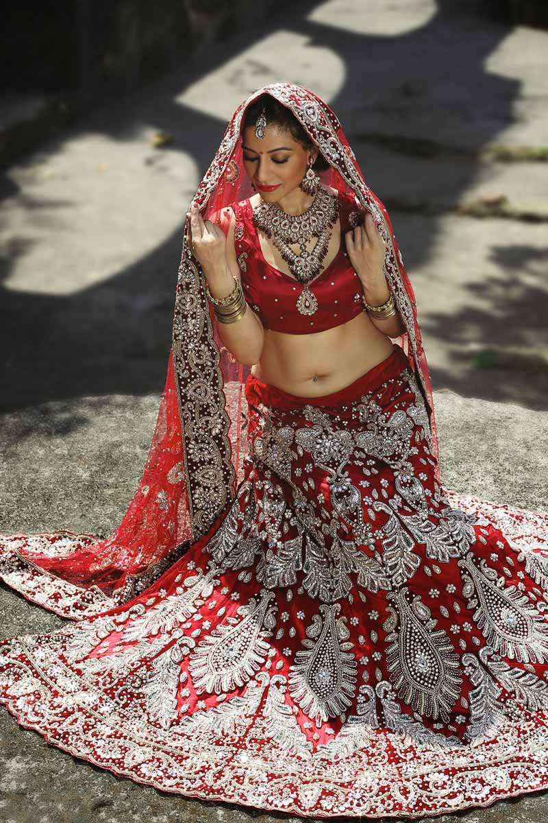 silver lehenga online