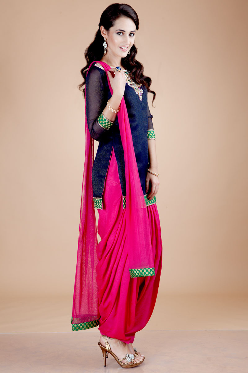 pink suit salwar