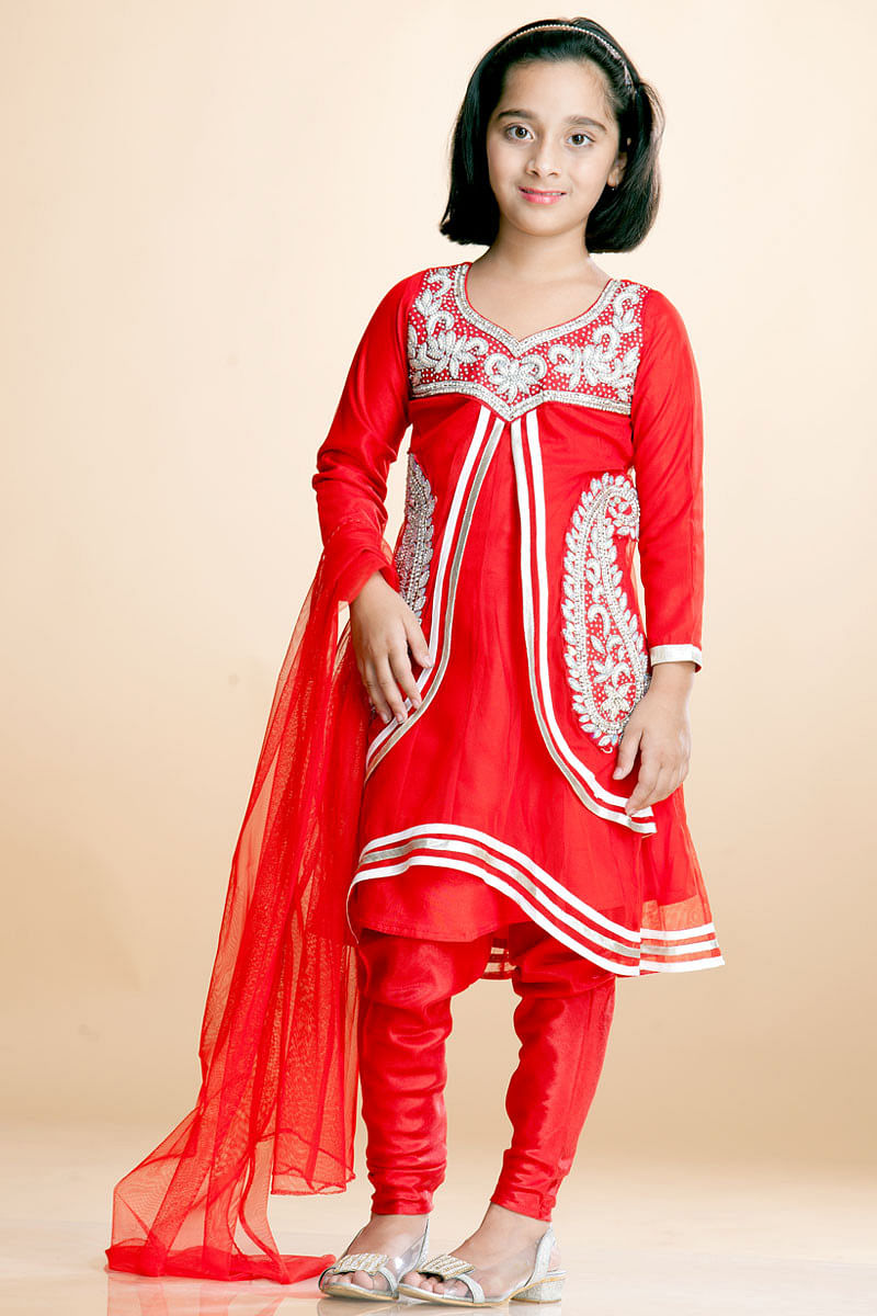 anarkali suit for kids