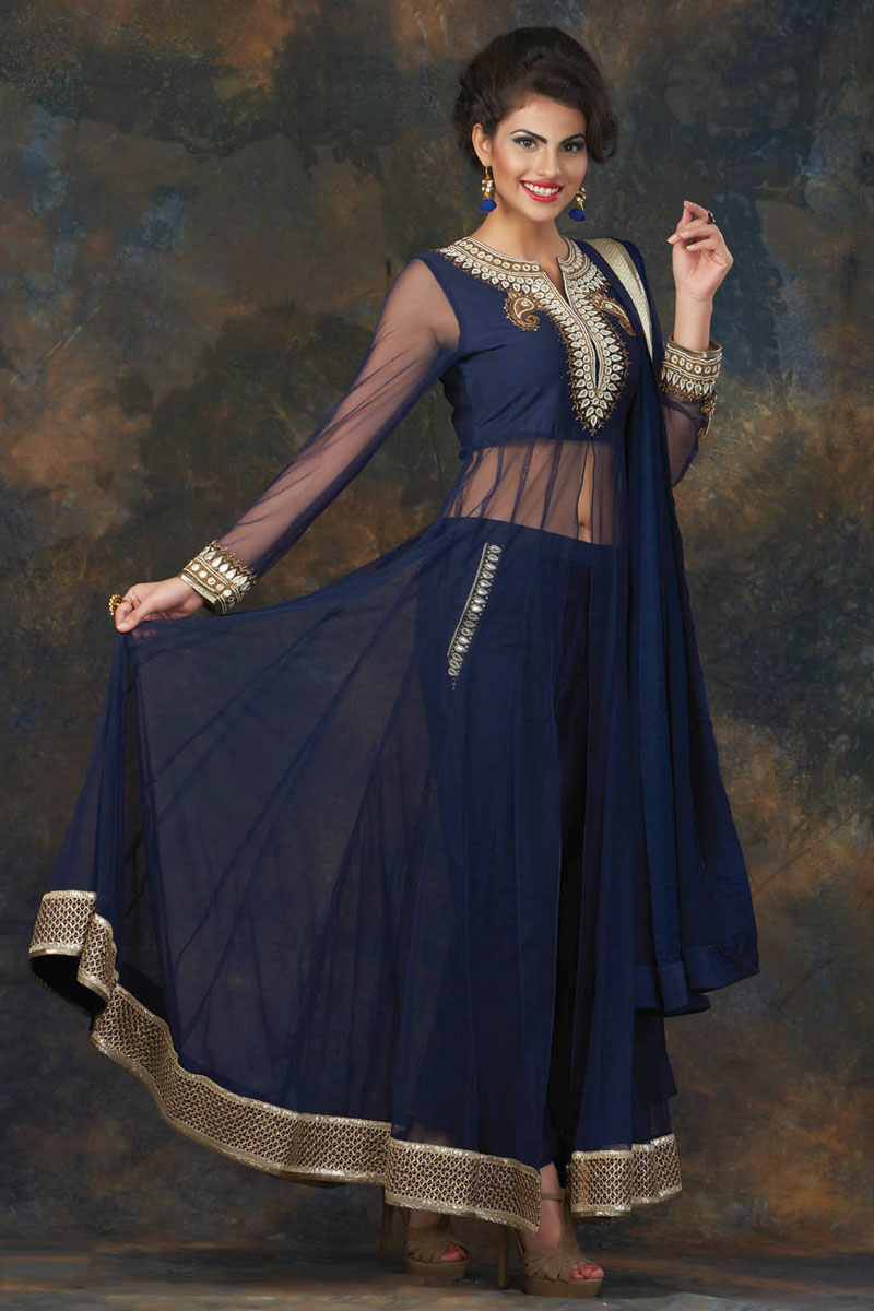 navy blue colour frock