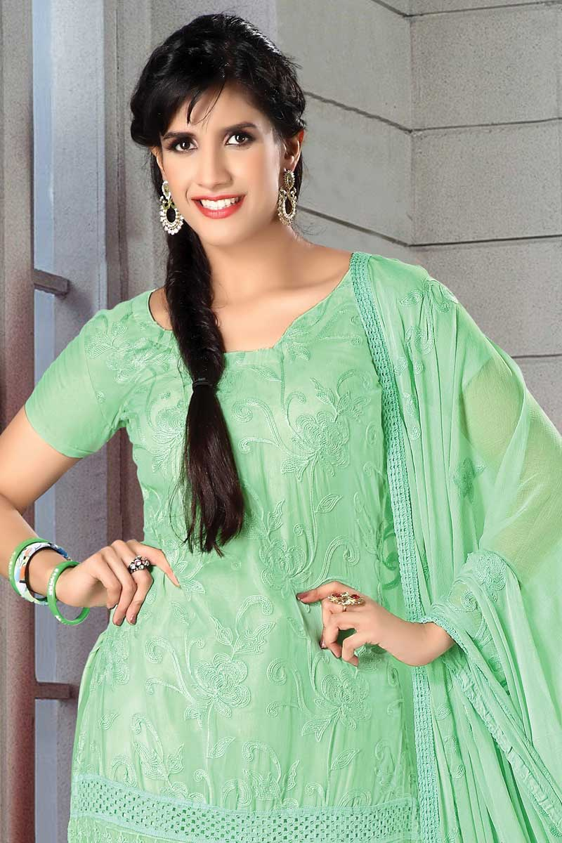 mint green ladies suits